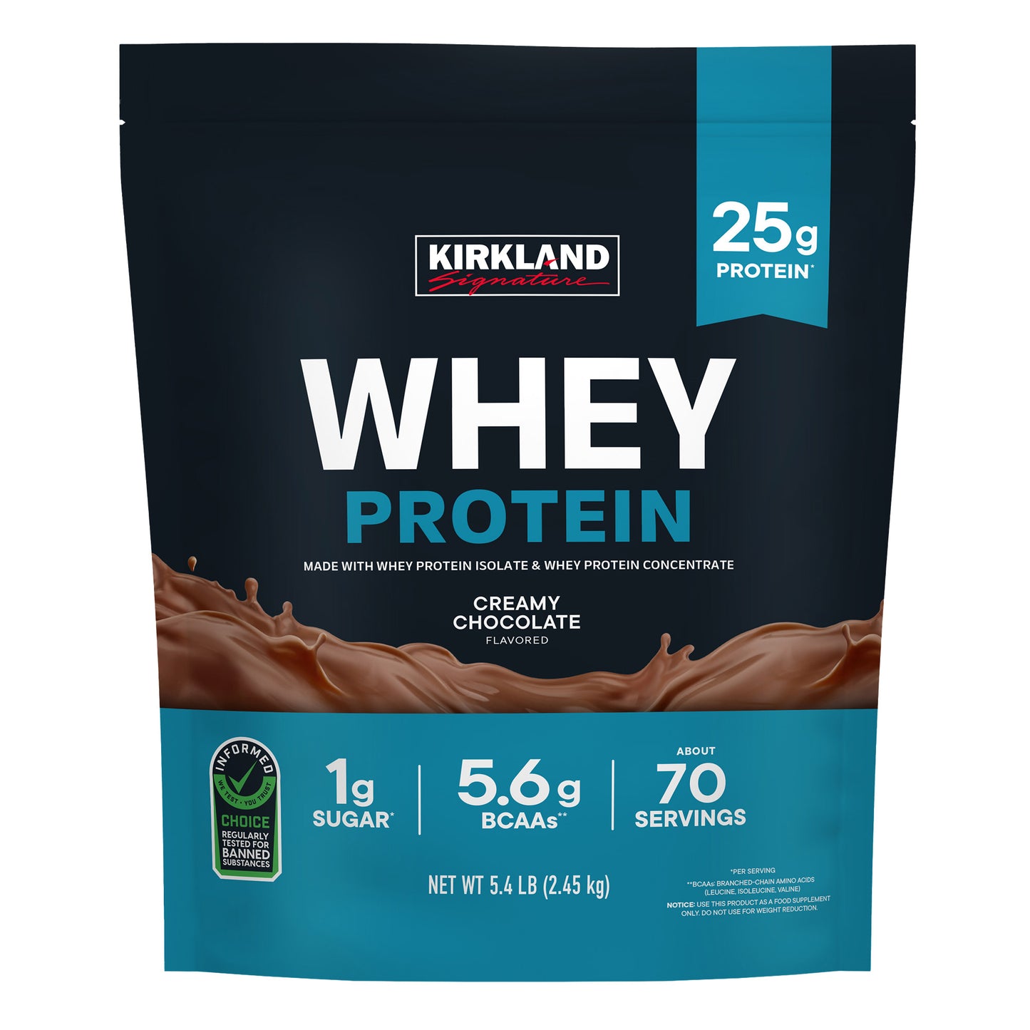 Whey Protein, Creamy Chocolate, 5.4Lbs