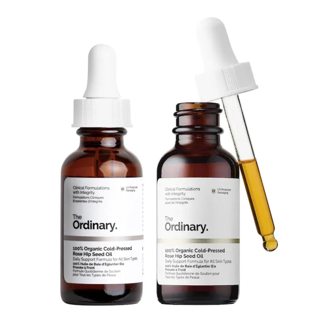 100% Organic Cold-Pressed Rose Hip Seed Oil 30Ml (Pack of 2)